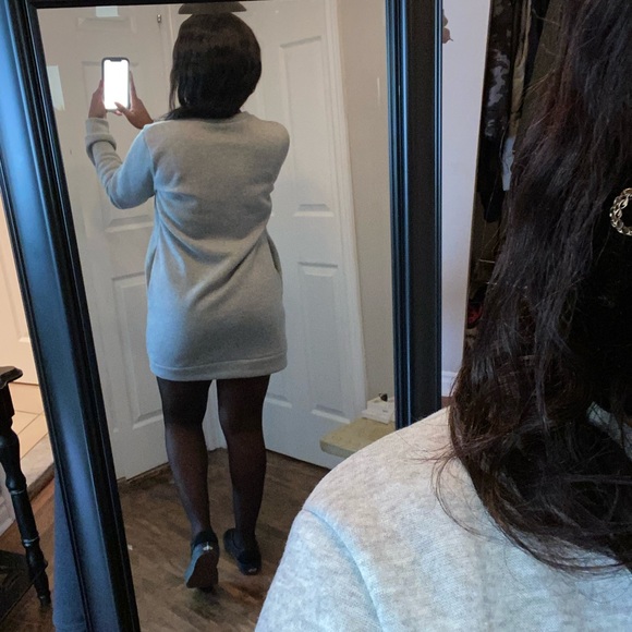 Grey Sweater Dress - Picture 4 of 9